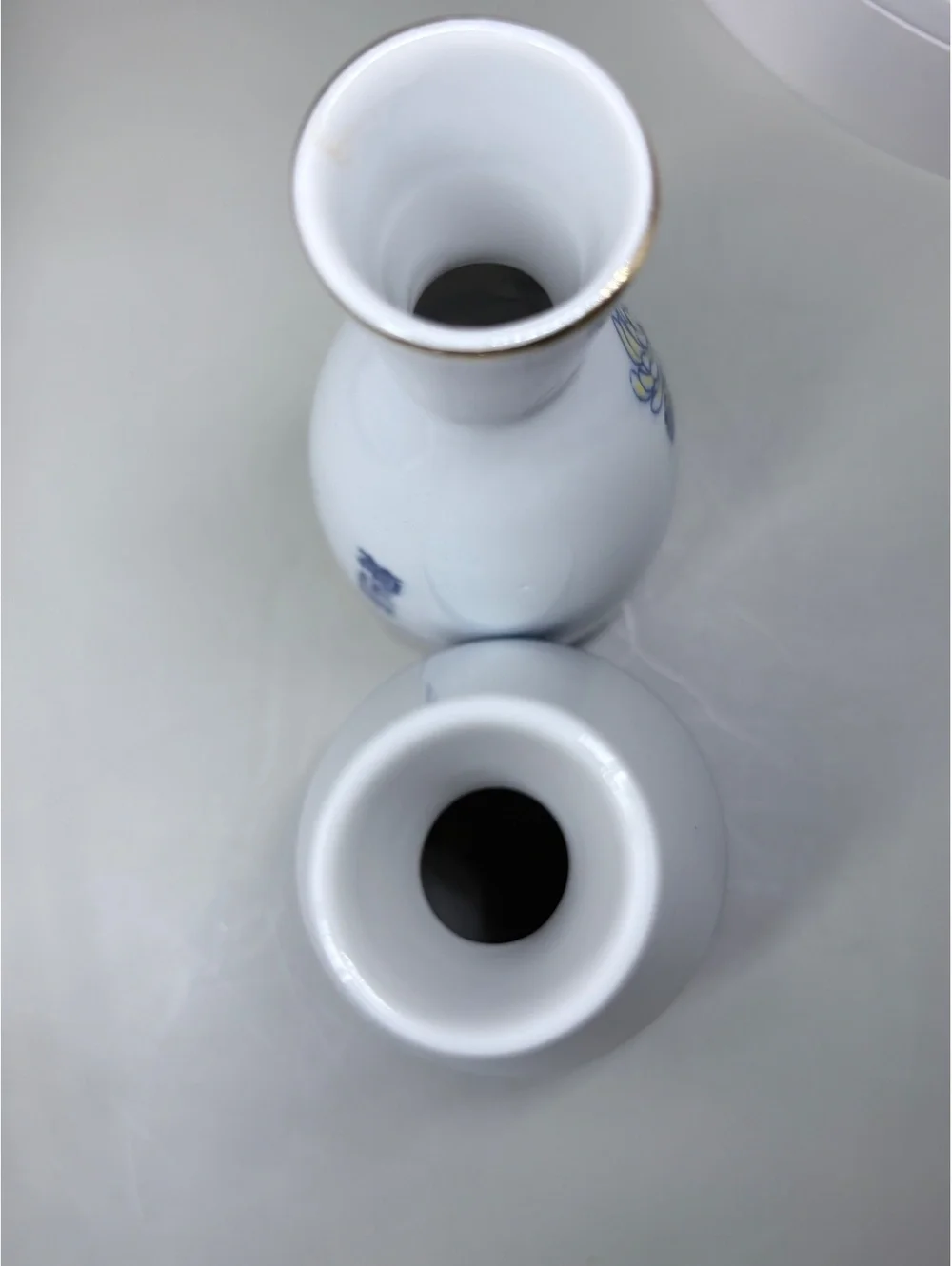 Vintage Kiku-Masamune Japanese Porcelain Sake Bottles - Pair